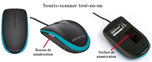Souris Scanner IRIS Iriscan Mouse 457885 Noir