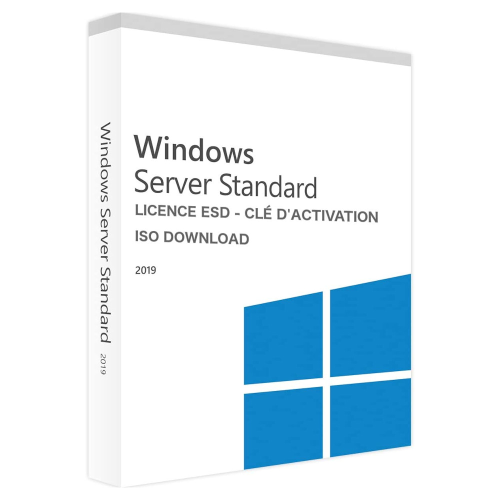 Licence Microsoft Windows Server Standard 2019 Coffret